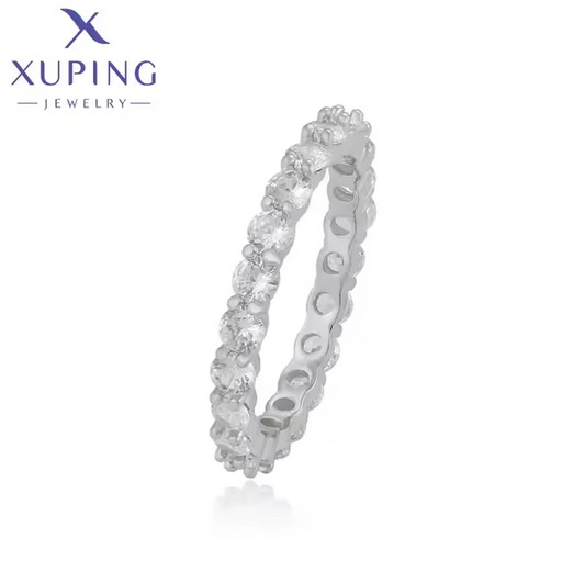 Jewelry Fashion Exquisite Diamond Platinum Plated Festive Ring Jewelry Ring